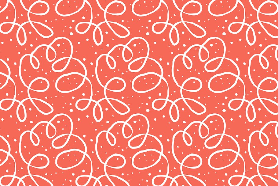 喜庆节日图案无缝纹理 Festive Seamless Patterns Set插图(2)