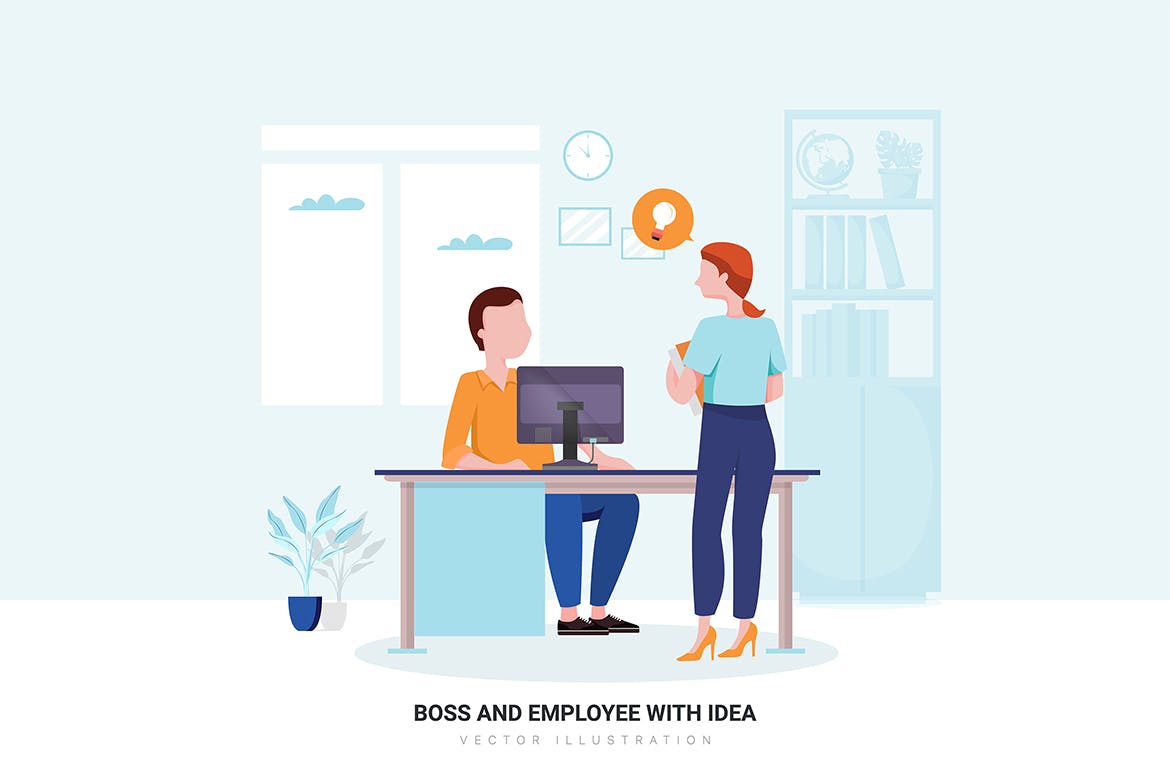 办公文化主题矢量插画素材包 Office Culture Vector Illustration Pack插图(3)