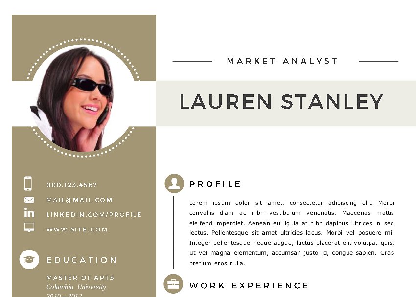 优雅的二合一简历模板  Elegant 2 in 1 Word resume template插图(2)