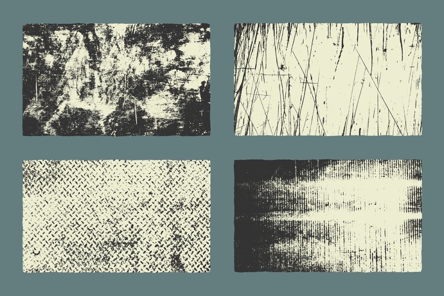 粗犷斑迹划痕做旧纹理 Grunge Textures插图(2)