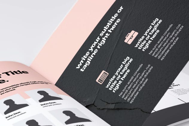 懒人设计师必备企业画册设计INDD模板 Business Brochure Template插图(7)