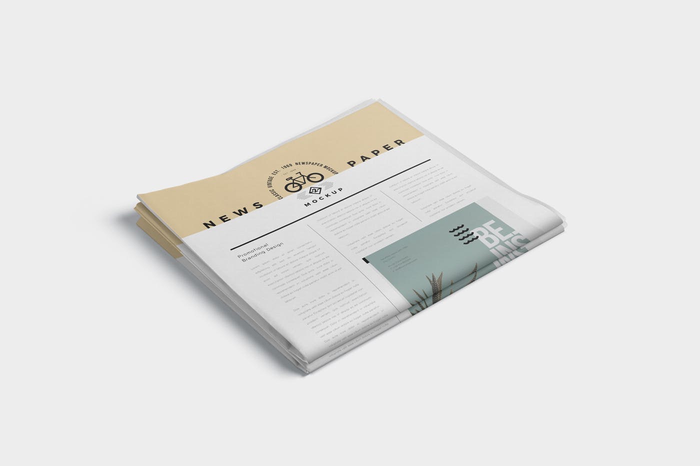 报纸排版设计平铺图样机模板 Full Page Newspaper Mockups插图(2)