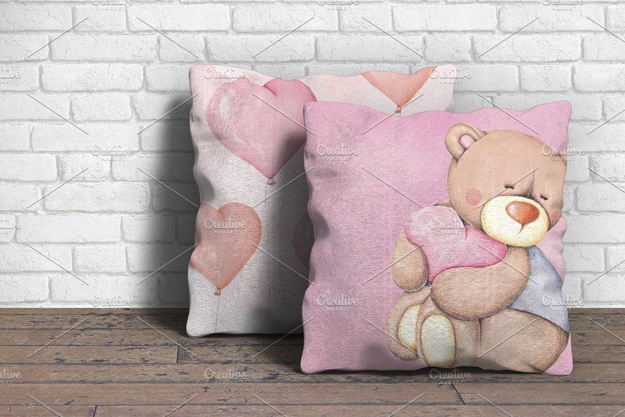 可爱小熊手绘插画素材 Bears Hand-painted illustrations插图(3)