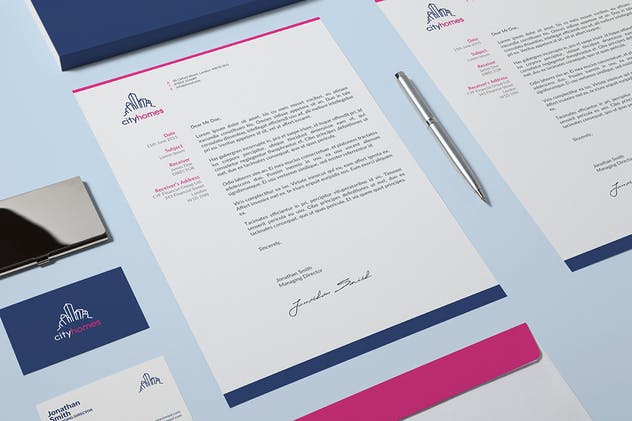 品牌VI设计办公文具印刷效果预览图素材库精选v2 Branding / Identity Mock-up插图(6)