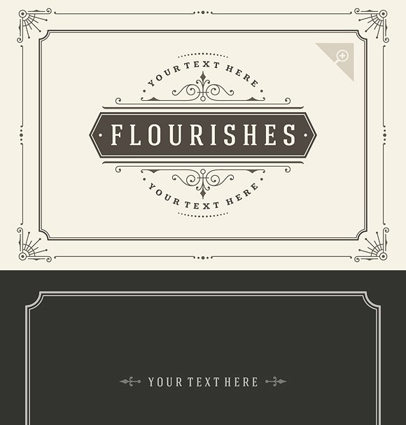 60款老式装饰邀请函模板 60 Vintage ornament invitations插图(3)