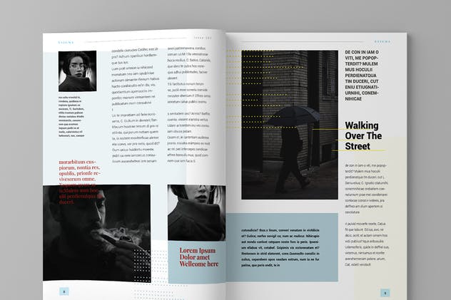 高端商务企业品牌杂志/企业画册模板V16 Magazine Template Vol. 16插图(5)