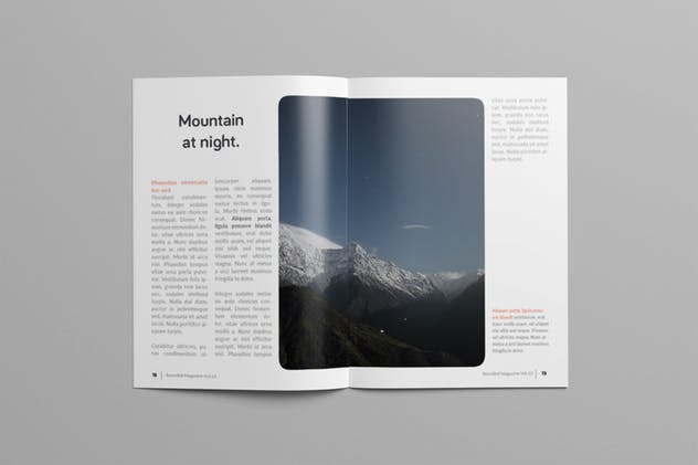 多用途杂志/画册/企业内宣INDD设计模板 Rounded Magazine插图(9)