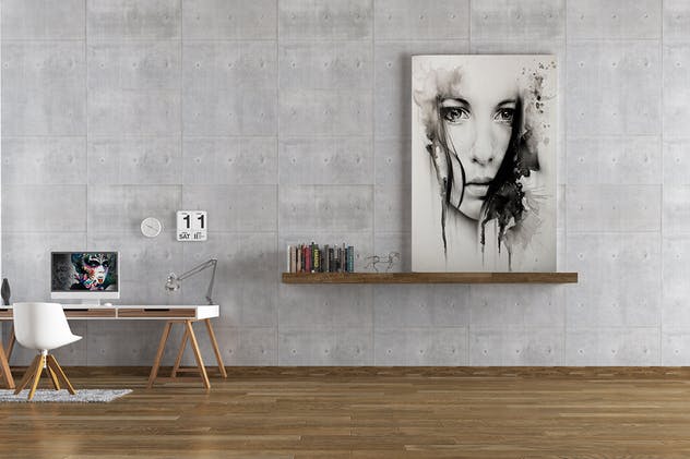 室内油画作品展示样机模板Vol.8 Picture Art Mockup [Vol 8]插图(7)