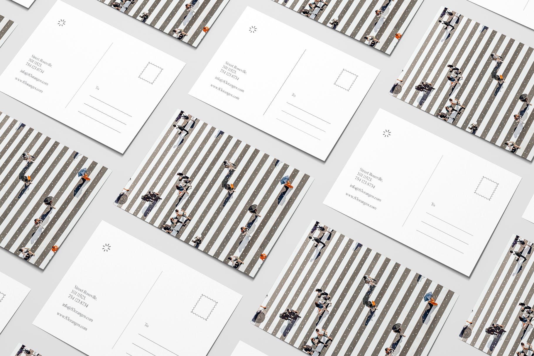 雨中行人水彩艺术办公文具设计套装 Rain Crossing Art & Stationary Kit插图(2)