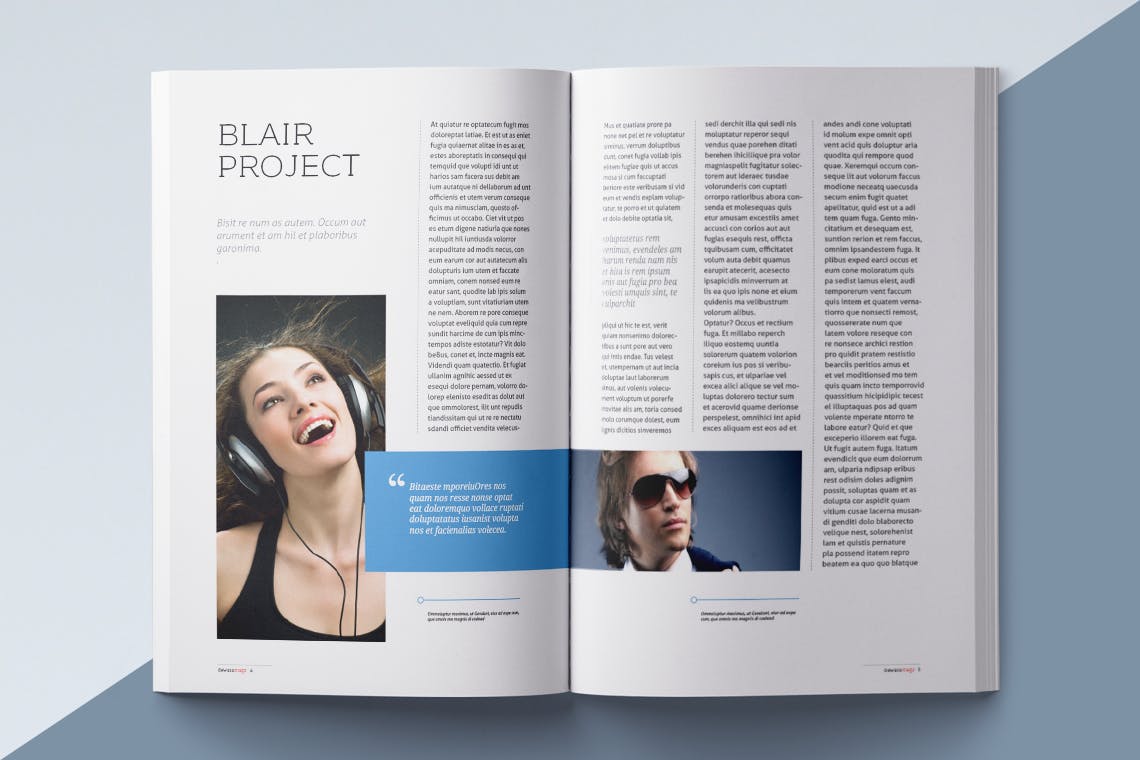 时尚高端多用途的高品质时尚杂志画册宣传册楼书设计模板（indd）插图(6)