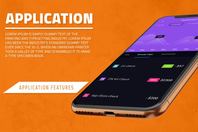 iPhone X手机APP应用设计演示样机模板 iPhone X App Promotion插图(3)
