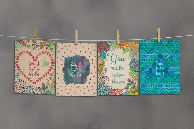 梦幻水彩设计套装 Watercolor Kit + Free Brushes插图(7)