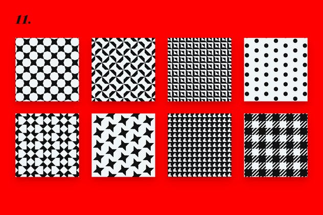 动感魅力包装设计几何图形花纹 Glamour Patterns插图(11)