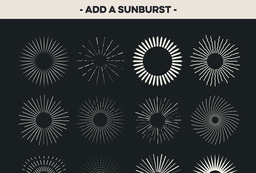 复古设计风格徽章设计素材工具包v2 Badge Creator Kit Vol.2插图(3)