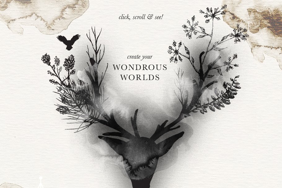 圣诞&冬天主题设计素材合集[2.34GB] Christmas & Winter Graphics Bundle插图(1)