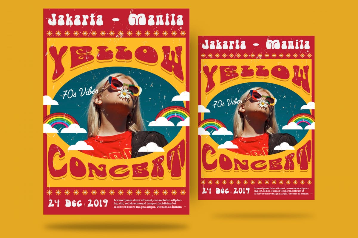 独奏音乐活动传单海报模板素材 solo music performance Flyer插图