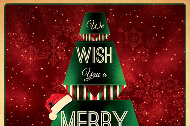 圣诞节庆典餐厅菜单模板V7 Christmas Menu Template V7插图(8)