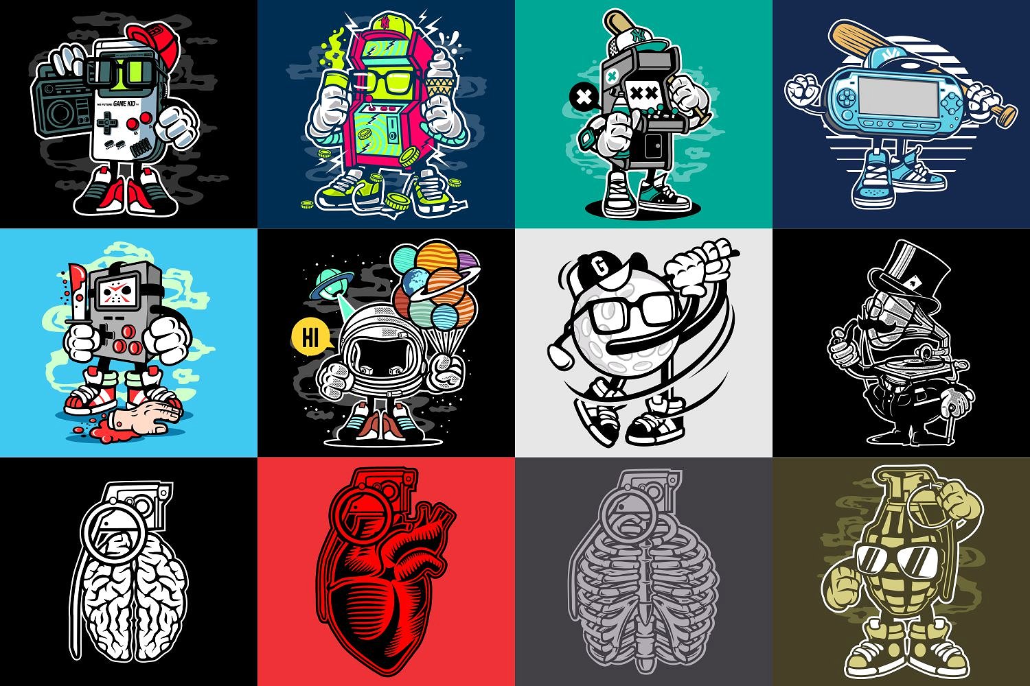 98幅特色手绘卡通矢量插图套装下载插图(8)