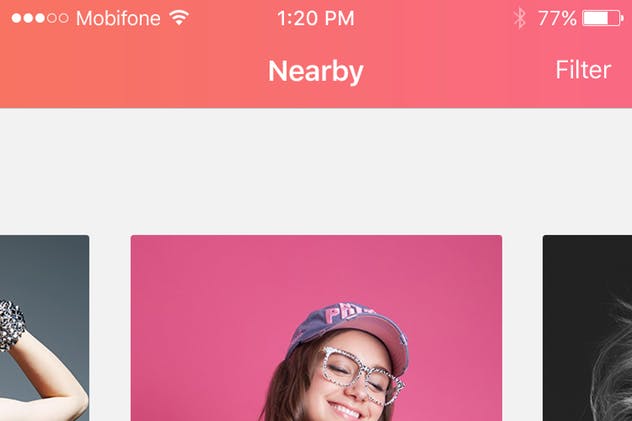 在线约会陌生交友手机APP应用UI套件 Bubbdy – Dating App UI Kit插图(4)