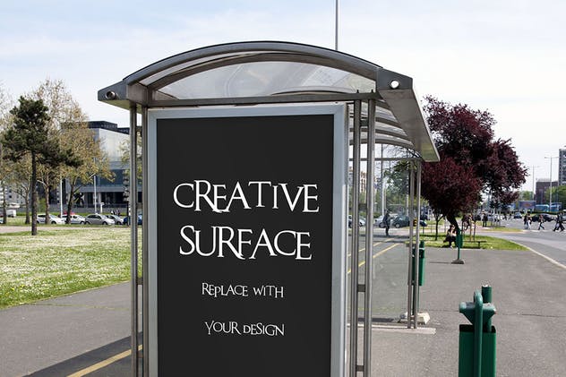 户外广告灯箱广告样机模板合集第三弹 Advertising Space Mock-up Bundle 03插图(2)