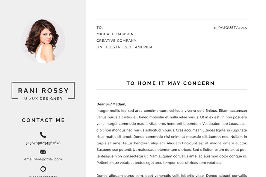 专业高端的简历设计模板 Word Infographic CV插图(8)