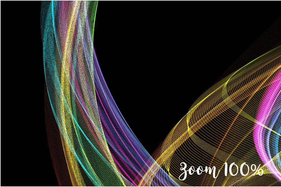 5K分辨率彩虹线条叠层背景 5K Rainbow Chaos Overlays插图(2)