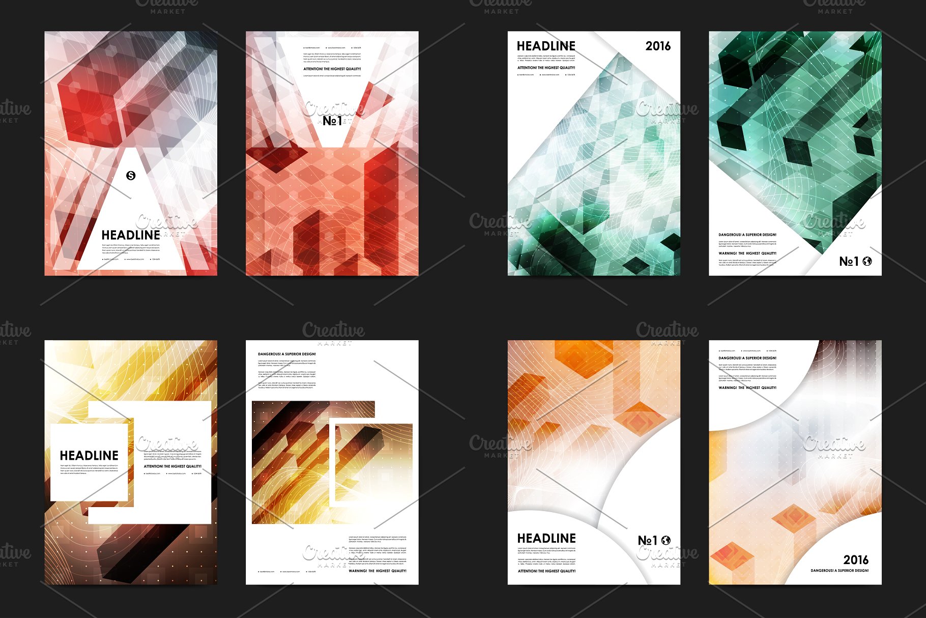 50+商业企业介绍宣传传单模板 50+ Business Flyers Bundle插图(13)