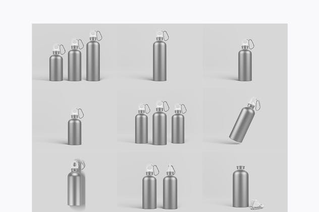 金属运动水杯外观样机模板 Reusable Water Bottle MockUp插图(6)