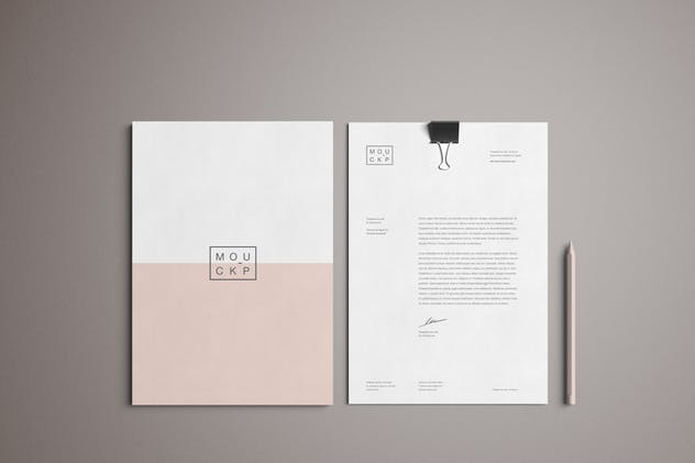 企业品牌宣传办公文具样机套件 Stationery Mockup插图(4)