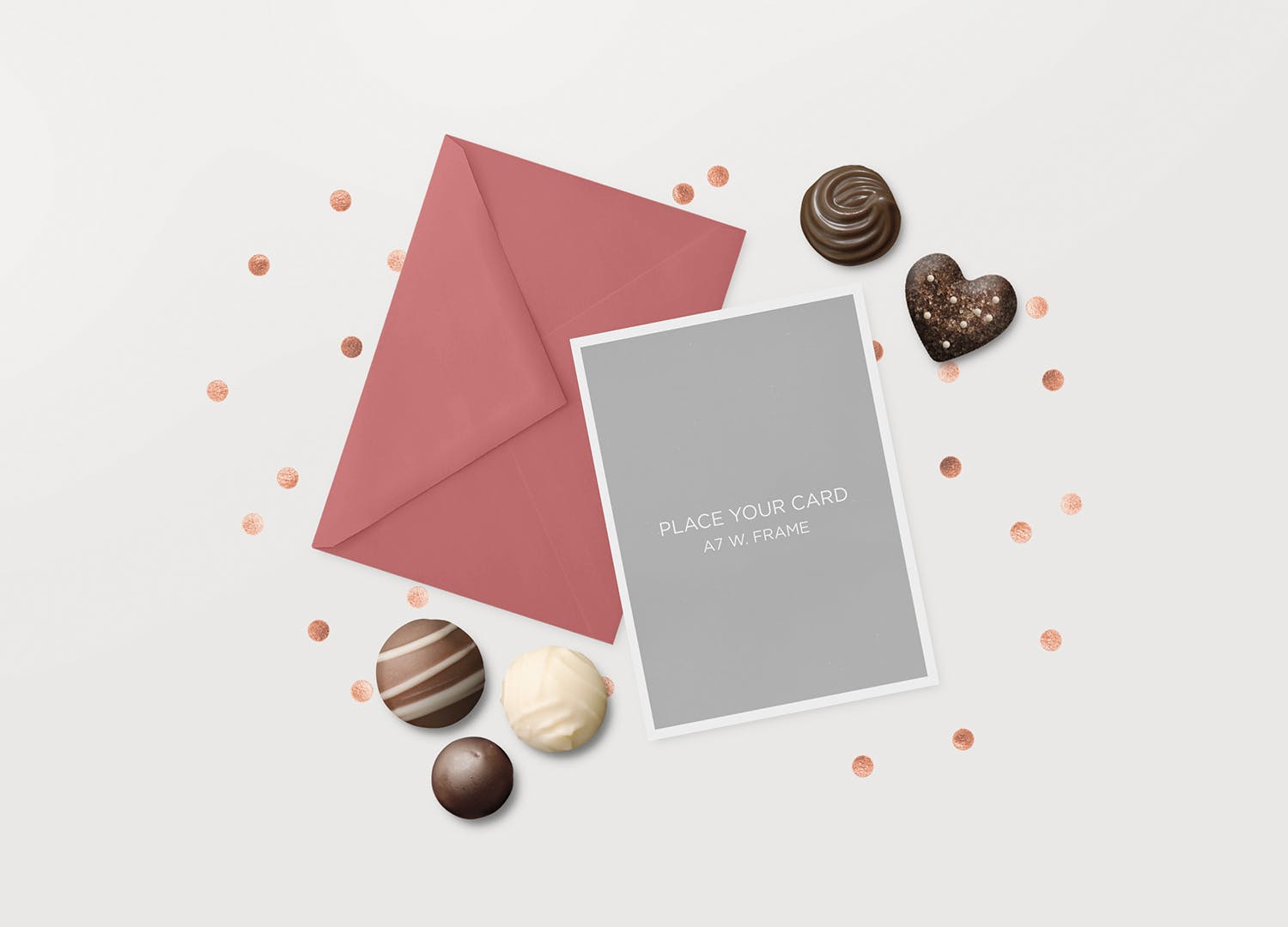 邀请函贺卡邀请卡设计预览样机模板 Invitation Greeting Cards Love Holidays Mock-Up插图(3)