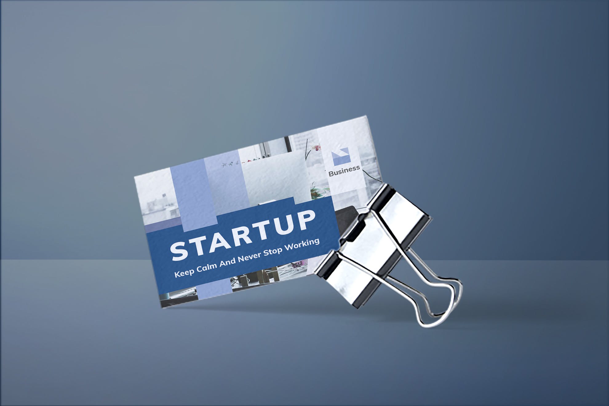 项目解决方案专家素材库精选名片模板 Startup Business Card插图(1)
