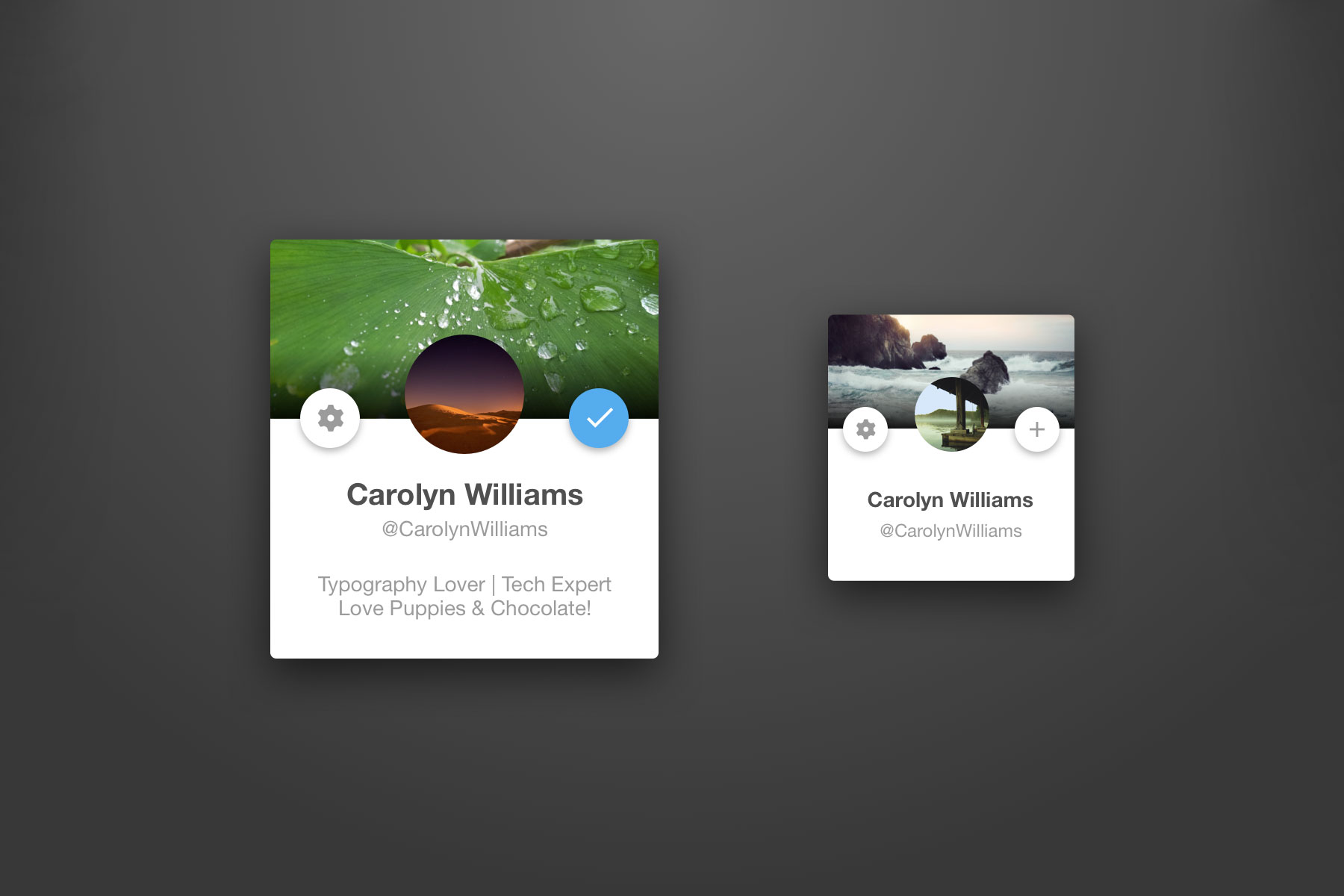 Twitter 卡片概念设计