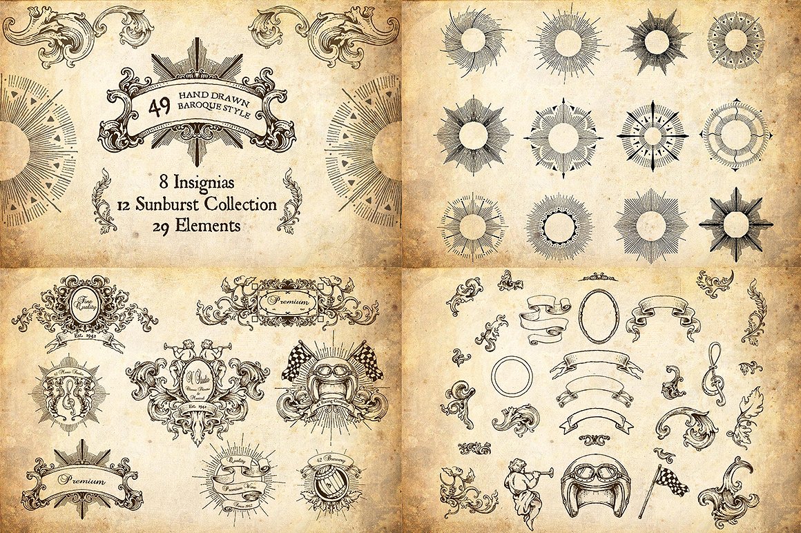 素材库下午茶：高品质的600+复古风格矢量logo标志标签大集合插图(26)