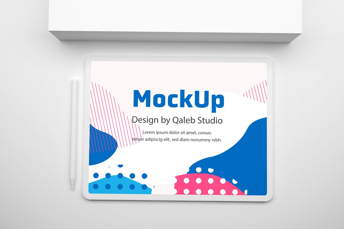 简约风格背景iPad Pro平板电脑素材库精选样机模板v2 Clean iPad Pro V.2 Mockup插图(6)