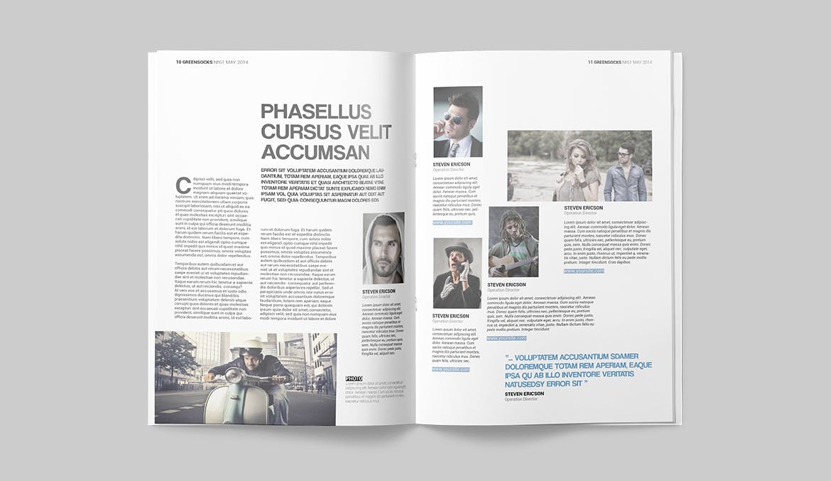 健身运动主题素材库精选杂志InDesign模板 Magazine Template插图(5)