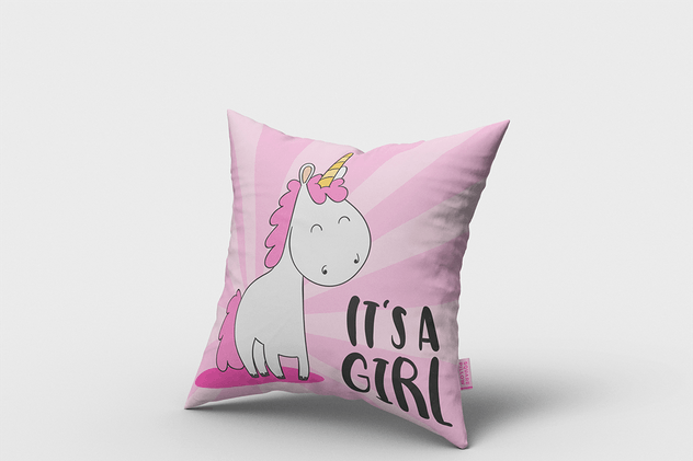 方形枕头/靠垫外观印花图案设计样机 Square Pillow / Cushion MockUp插图(1)