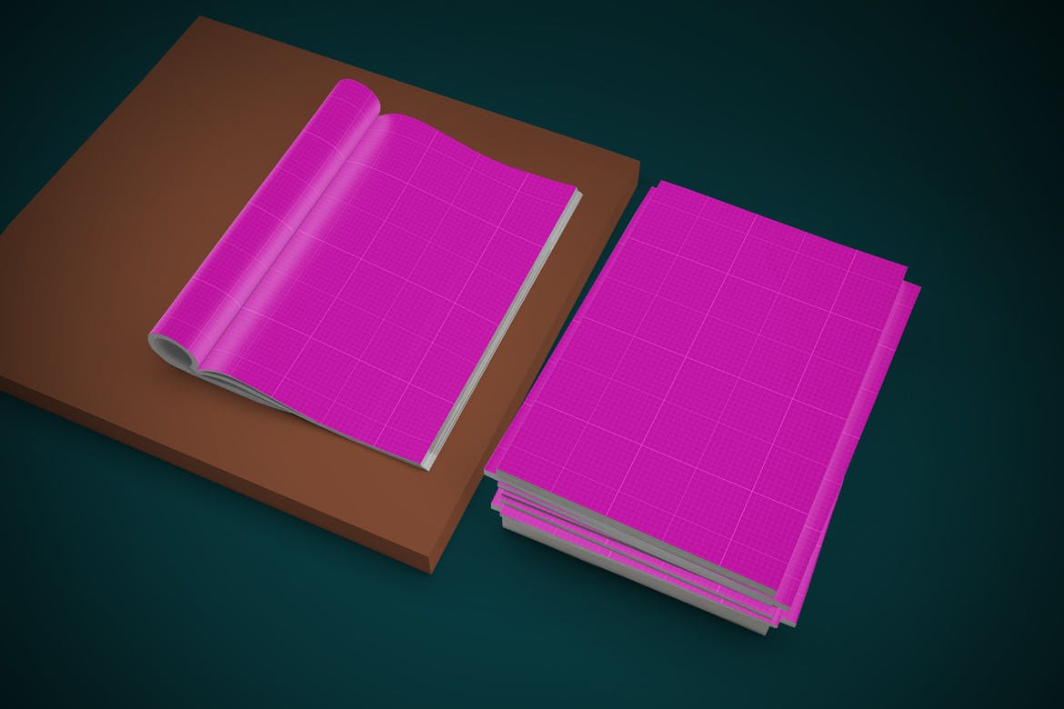 精品杂志封面＆内页排版设计样机模板v1 Magazine Mockup V.1插图(12)
