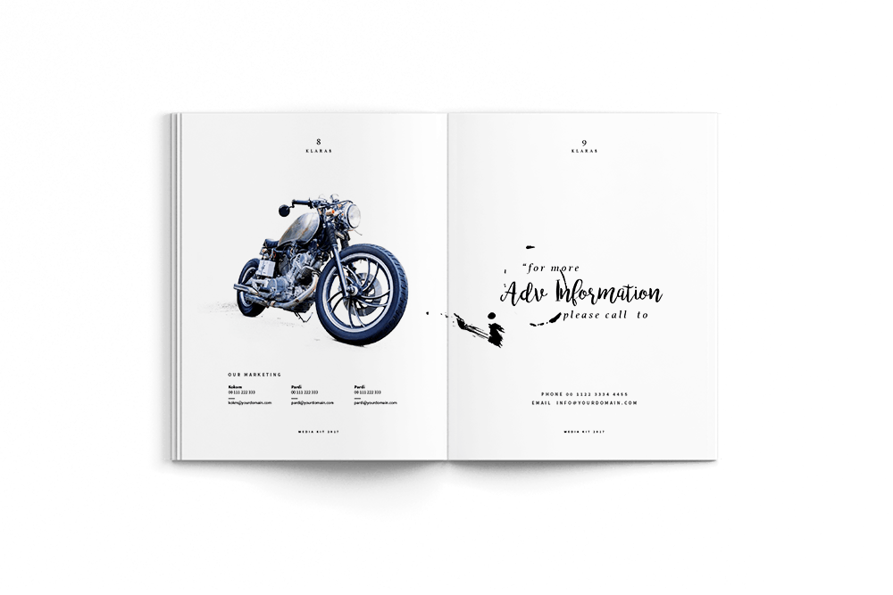 时尚简约设计风格杂志/企业品牌宣传册设计模板 The Media Kit Magazine插图(2)