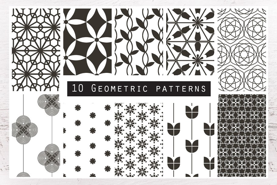 花卉图案矢量纹理 Florals – Pattern Collection插图(8)