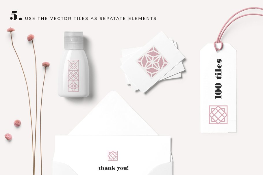 100款几何图案纹理 100 Geometric Tiles – Patterns插图(5)