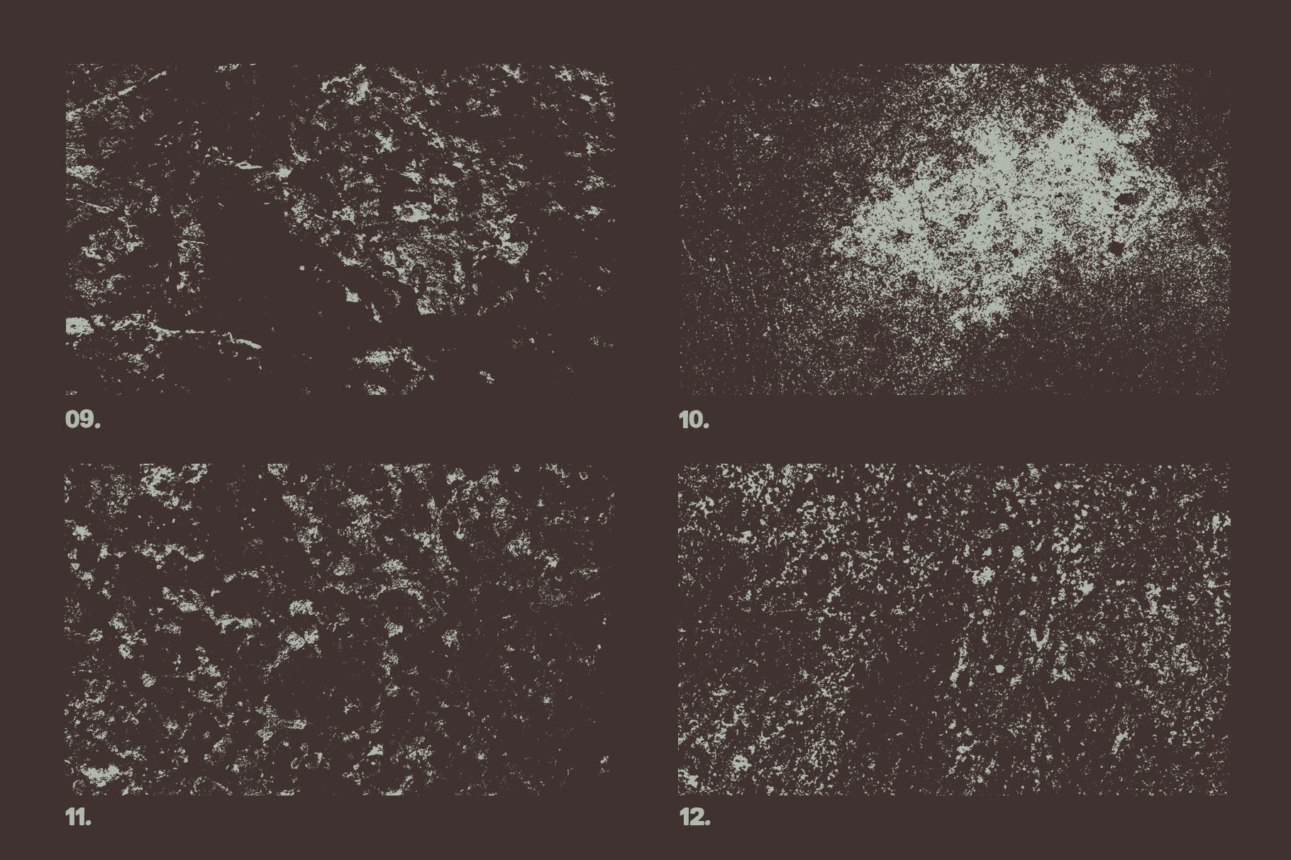 12个污迹斑迹做旧风格矢量肌理纹理背景素材 Vector Grunge Textures x12插图(3)