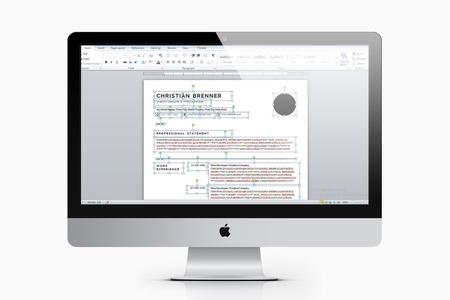 一份简洁优雅的简历模板 Elegant Resume Template插图(3)