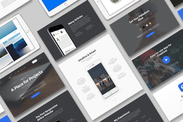 产品官网设计UI套件 Baikal Startup插图(3)
