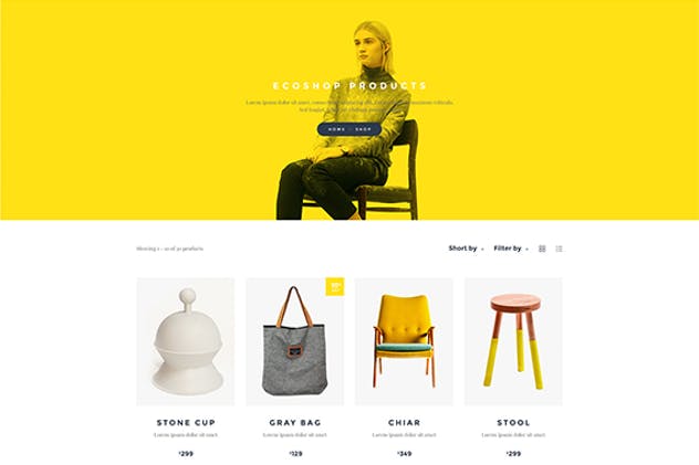 多用途电子商务网站PSD模板 ECOSHOP – Multipurpose eCommerce PSD Template插图(2)