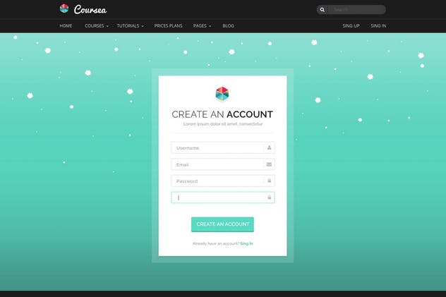 在线教育＆线上培训网站PSD模板 Coursea – Online Tutorials & Courses Template插图(8)