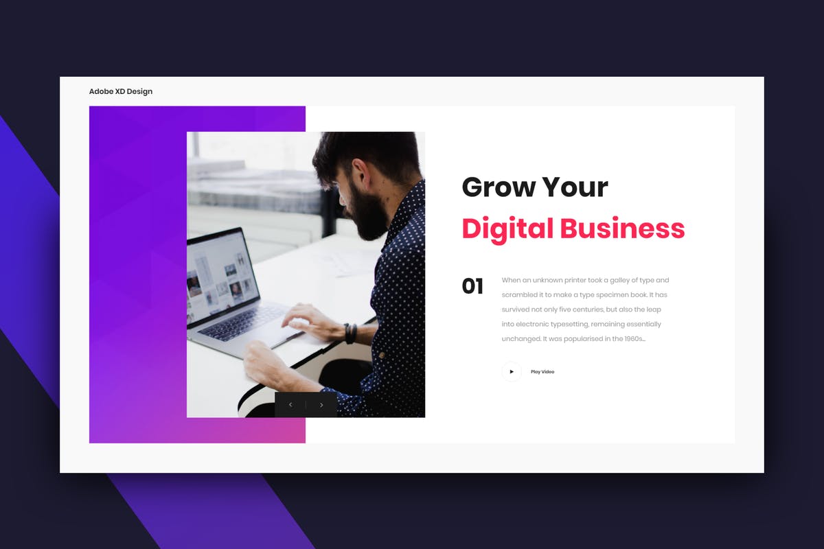 简约主义风网站Header设计模板 for XD Header – Adobe XD插图