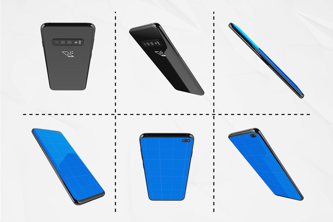 三星智能手机S10移动应用UI设计预览样机 S10 Kit MockUp插图(5)