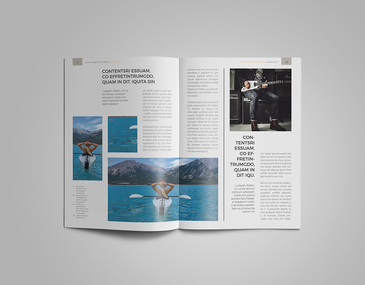 女性时尚主题素材库精选杂志版式设计InDesign模板 InDesign Magazine Template插图(9)