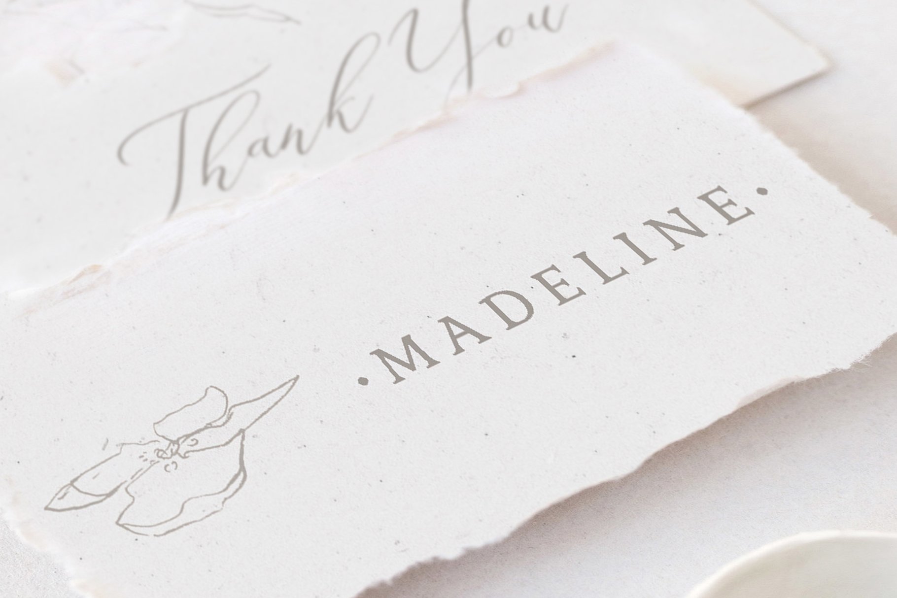 高雅花卉图案婚礼邀请函设计模板 Elegant Floral Wedding Suite插图(4)