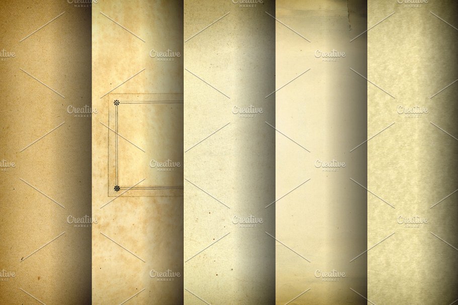 多元素混合纸张纹理 Mixed Paper Textures插图(1)